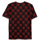 Men's SM BRAND All-Over Print Crew Neck T-Shirt (Blk)