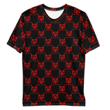 Men's SM BRAND All-Over Print Crew Neck T-Shirt (Blk)