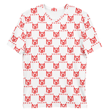 Men's SM BRAND All-Over Print Crew Neck T-Shirt (wht)